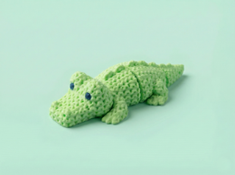 Knitted Crocodile Keychain – 3D Printed in PLA
