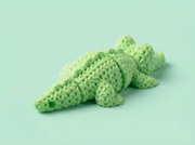 Knitted Crocodile Keychain – 3D Printed in PLA